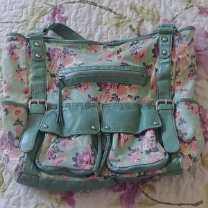Floral Mint Shoulder Bag